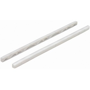 Guide Hettich, 268 mm, in plastica bianca per guide per cassetti.
