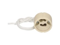 GU10- / GZ10-Fassung PTFE Weiss Kabellänge 150 mm