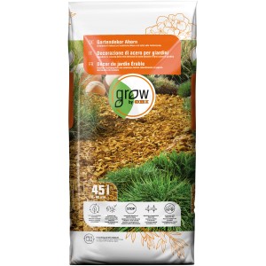 Sacco di decoro da giardino acero GROW by OBI, pacciame decorativa gialla per aiuole, 45 l
