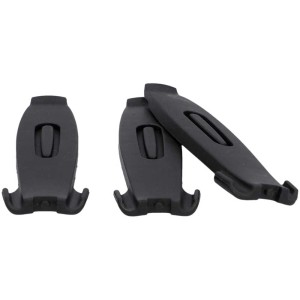 Fischer Fahrrad-Reifenheber Set, 3 schwarze Kunststoff-Hebel für die Reifenreparatur.