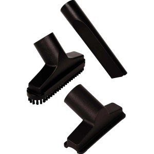 Einhell Set de buses 1 pour aspirateur eau et poussière : suceur plat, suceur universel, brosse pour tapis en plastique.