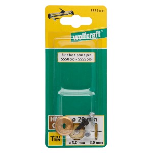 Rotella di ricambio Wolfcraft per tagliapiastrelle TC, Ø 20mm.