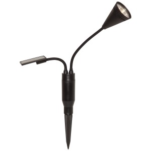 Star Trading LED Solar Spotlight Powerspot, warmweiß, 34cm Höhe. Solar-Wegeleuchte für Gartenakzente.