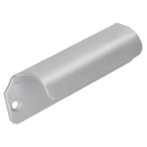 Maniglia per mobili in metallo opaco, interasse 80 mm, ideale per mobili moderni.
