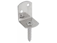 Flechtzaunhalter L-Form Edelstahl 83 x 32 mm