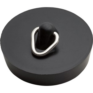 Bonde noire (Ø 40,5 mm) pour lavabos et baignoires avec trop-plein.