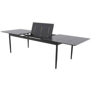 Tavolo da giardino allungabile Concept T1 in alluminio antracite, 210/300x100 cm.