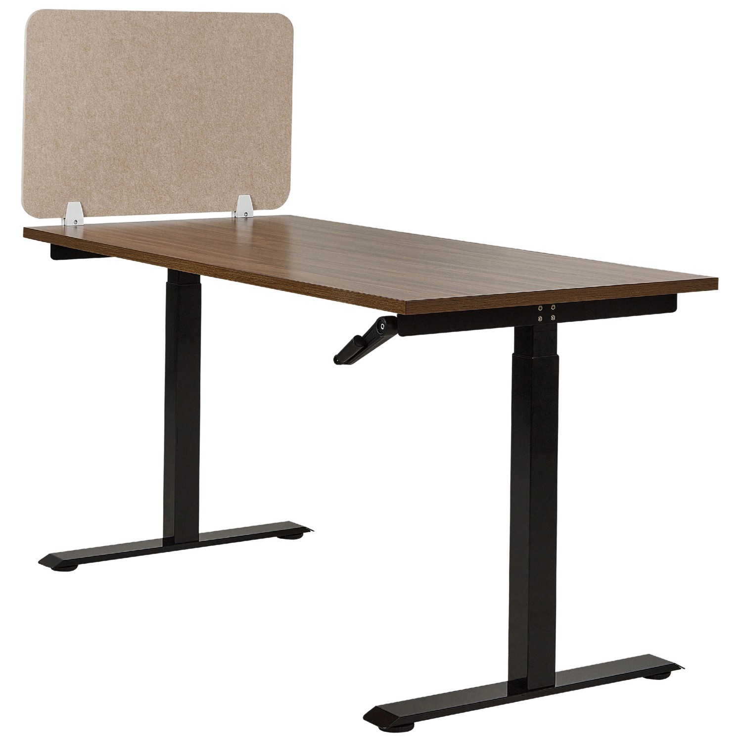 Beliani Parete divisoria per scrivania Split Beige (HxLxP) 50 x 72 x