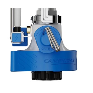 Fornello a gas Campingaz Twister Connect PZ, fornello da campeggio compatto con accensione piezoelettrica e funzione Dual-Lock.