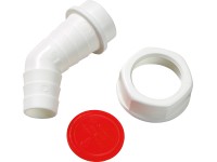 Winkelschlauchtülle Weiss 30,3 mm (G 1) x Ø 20 mm - Ø 24 mm