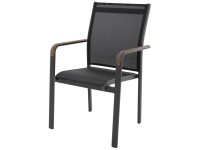 Doppler Stapelstuhl Expert Plus Wood Anthrazit-Schwarz
