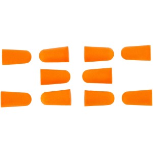 Bouchons d'oreille orange LUX, 10 pièces, pour une protection efficace contre le bruit.