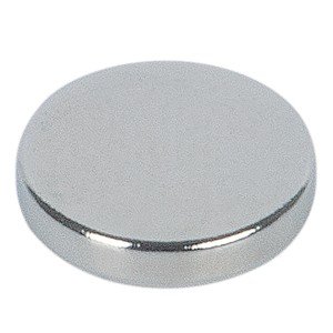 Disco magnetico Fix-o-moll in neodimio, 1,5 mm x Ø 8 mm, argento, autoadesivo.