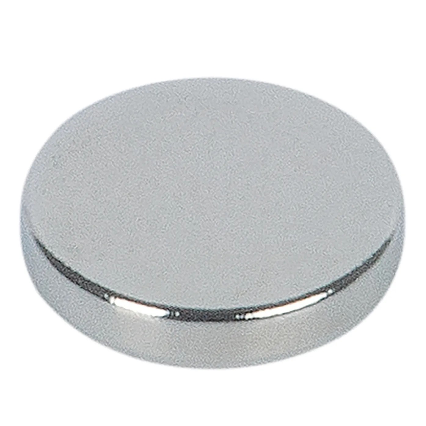 10 Disques Acier Nickelés 10mm X 1mm - Avec Adhésif 3M, Paquet De 10, Neuf
