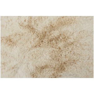 Coussin beige Coste en polyester, 40x40 cm, doux et moelleux.