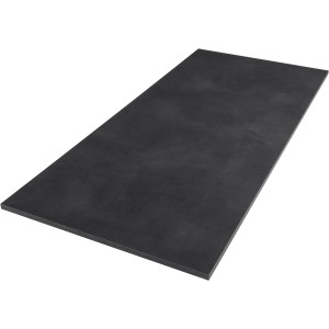 Dunkle Tischplatte in Betonoptik, 180x80 cm, für Esstisch oder Schreibtisch.