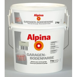 Alpina Garagenbodenfarbe Kieselgrau, 5 kg Gebinde. Farbe für Garagenböden.