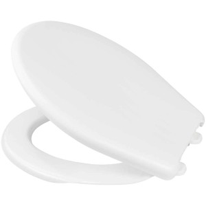 Sedile WC Diaqua Neolux in polipropilene edelweiss, facile da pulire e resistente.