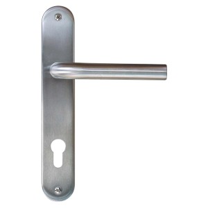 Poignée de porte en acier inoxydable Laura, 92mm, pour portes en bois et plastique, accessoires pour portes intérieures.