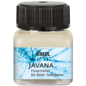 Kreul Javana Fixiermittel für Batik-Textilfarben, 20 ml Glasflasche.