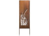 Nouvel Paravent Typha steckbar Stahl Rostfarben (HxBxT) 160 x 60 x 2 cm