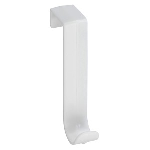 Wenko set di 5 ganci da porta, bianco, da appendere alla porta, ideale per bagno e casa.