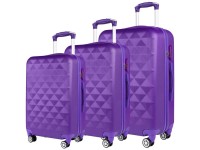 Rollkoffer-Set Purple 3-tlg.