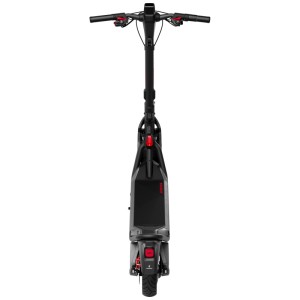 Trottinette électrique Segway E-Scooter GT3 D noire, vue arrière. E-scooter compact pour ville et campagne.