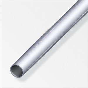 Tubo tondo Combitech in alluminio grezzo, diametro 23,5 mm, lunghezza 1 m.