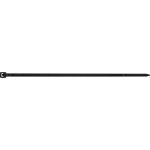 Collier de serrage noir, 120 mm, 100 pièces, pour regrouper et fixer les câbles.