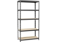 Schwerlast-Steckregal Metall lackiert Anthrazit 180 x 90 x 40 cm