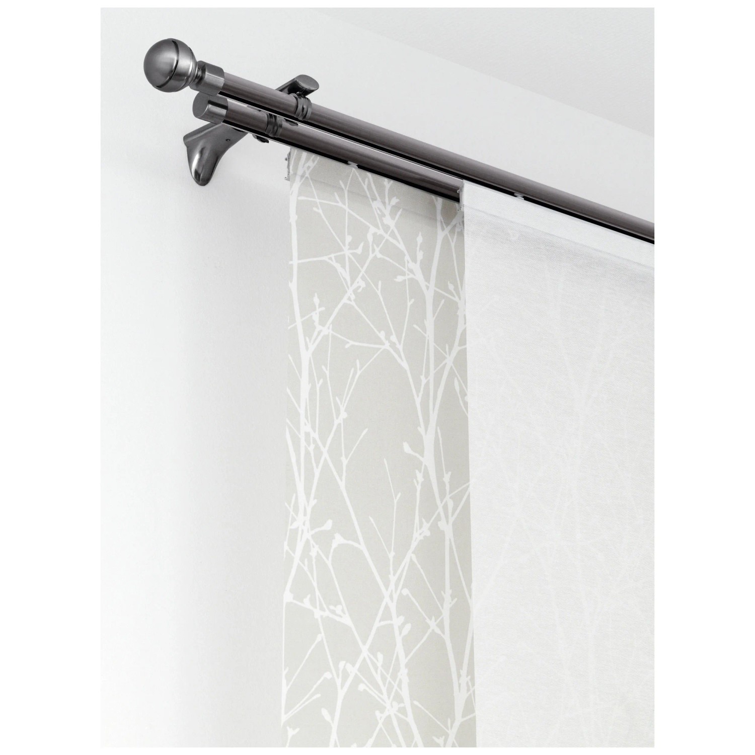 Asta Per Tenda Singola 25 Mm In Acciaio Inox – Fissaggio A Soffitto, Lunghezze Fino A 6 Metri, Kit Completo Con Supporti E Connettori - 4