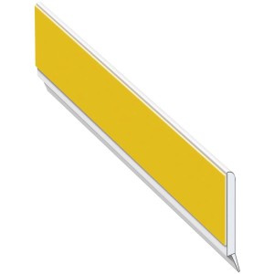 Baguette plate blanche Roro avec lèvre d'étanchéité, 4x150 cm, PVC avec ruban adhésif pour joints de portes et fenêtres.