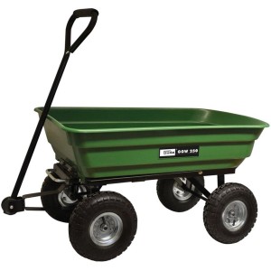 Carrello da giardino Güde GGW 250, carriola verde con funzione di ribaltamento e capacità di carico di 250 kg.
