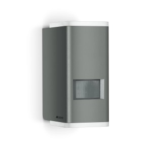 Lampada da esterno a LED Steinel L 930 S antracite con sensore di movimento.