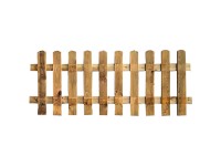 Staketenzaun gerade druckimprägniert Braun 180 x 80 cm