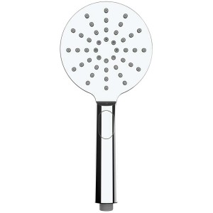 Soffione doccia Wenko cromato, Ø 12 cm, con diversi getti per un'esperienza rilassante.