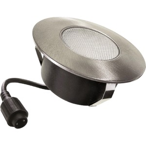 Faretto LED da incasso Easy Connect per pavimenti in legno, acciaio inox, Ø 9,5 cm.