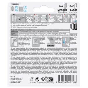 Tesa Powerstrips Click Combo, 6x2 M e 8x2 L, per un facile montaggio di oggetti decorativi.