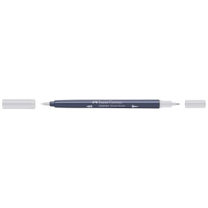 Faber-Castell Goldfaber Sketch Marker Grigio Neutro I 331 con punta a pennello e fineliner.