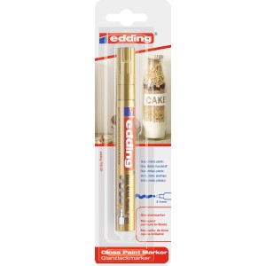 Edding Paintmarker E-750 Or, marqueur peinture brillante pour dessiner et décorer.