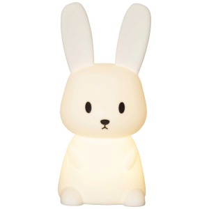 Veilleuse LED en forme de lapin avec changement de couleur RGBW pour chambre d'enfant.