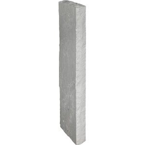 Bordura in arenaria grigia, pietra naturale, 15x5x60 cm, per aiuole e sentieri.