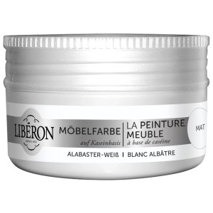 Barattolo di pittura per mobili a base di caseina Libéron, Bianco Alabastro, per mobili in legno.