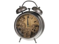 Uhr Rostock Metall Grau (HxBxT) 26 x 19,2 x 7,5 cm