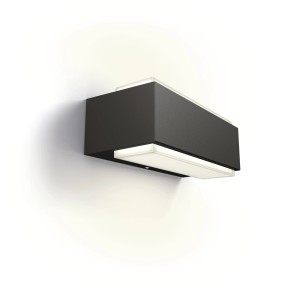 Applique murale extérieure LED Philips Stratosphere moderne, anthracite, pour un éclairage haut/bas d'ambiance.
