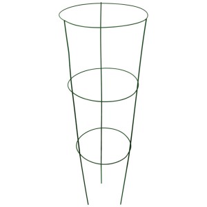 Tuteur à tomates Windhager en métal vert, hauteur 106 cm, support pour tomates.