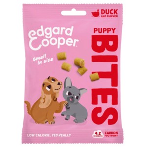 Edgard & Cooper Puppy Bites Anatra e Pollo, 50g. Snack morbidi per cuccioli.