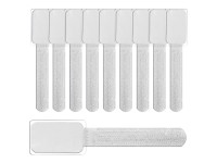 Fascetta di velcro con etichetta Bianco 10 pz