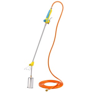 Bruciatore per erbacce Gloria Thermoflamm bio Professional Plus con tubo per bombola a gas.